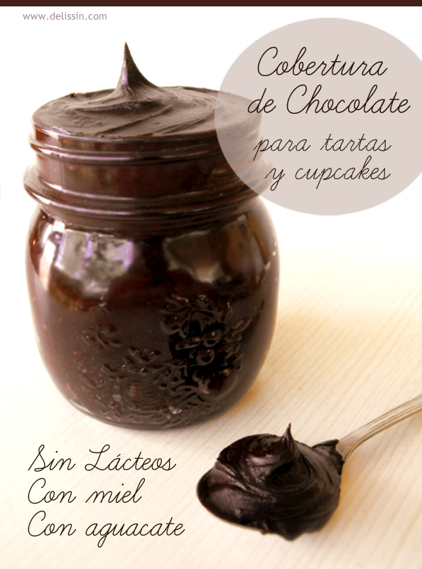 Cobertura de Chocolate Sin Lactosa para Tartas y Cupcakes