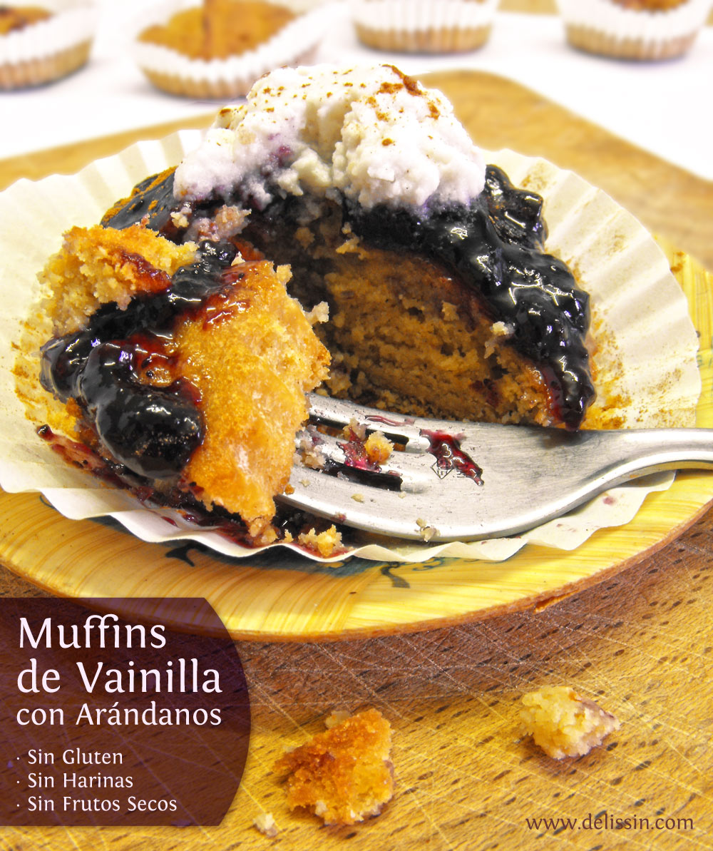 Muffins-sin-harinas-Vainilla-arandanos